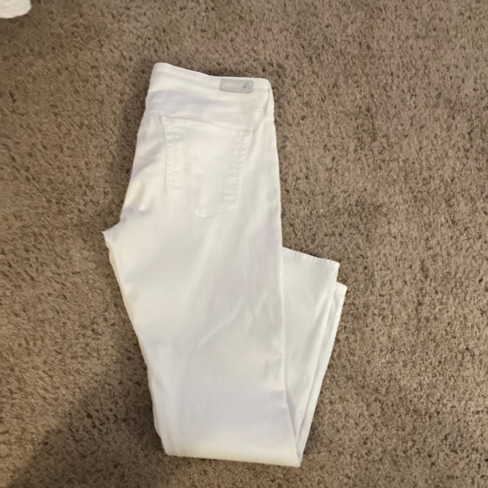 Adriana Goldschmied The Stevie ankle slim straight ankle white Jean pants